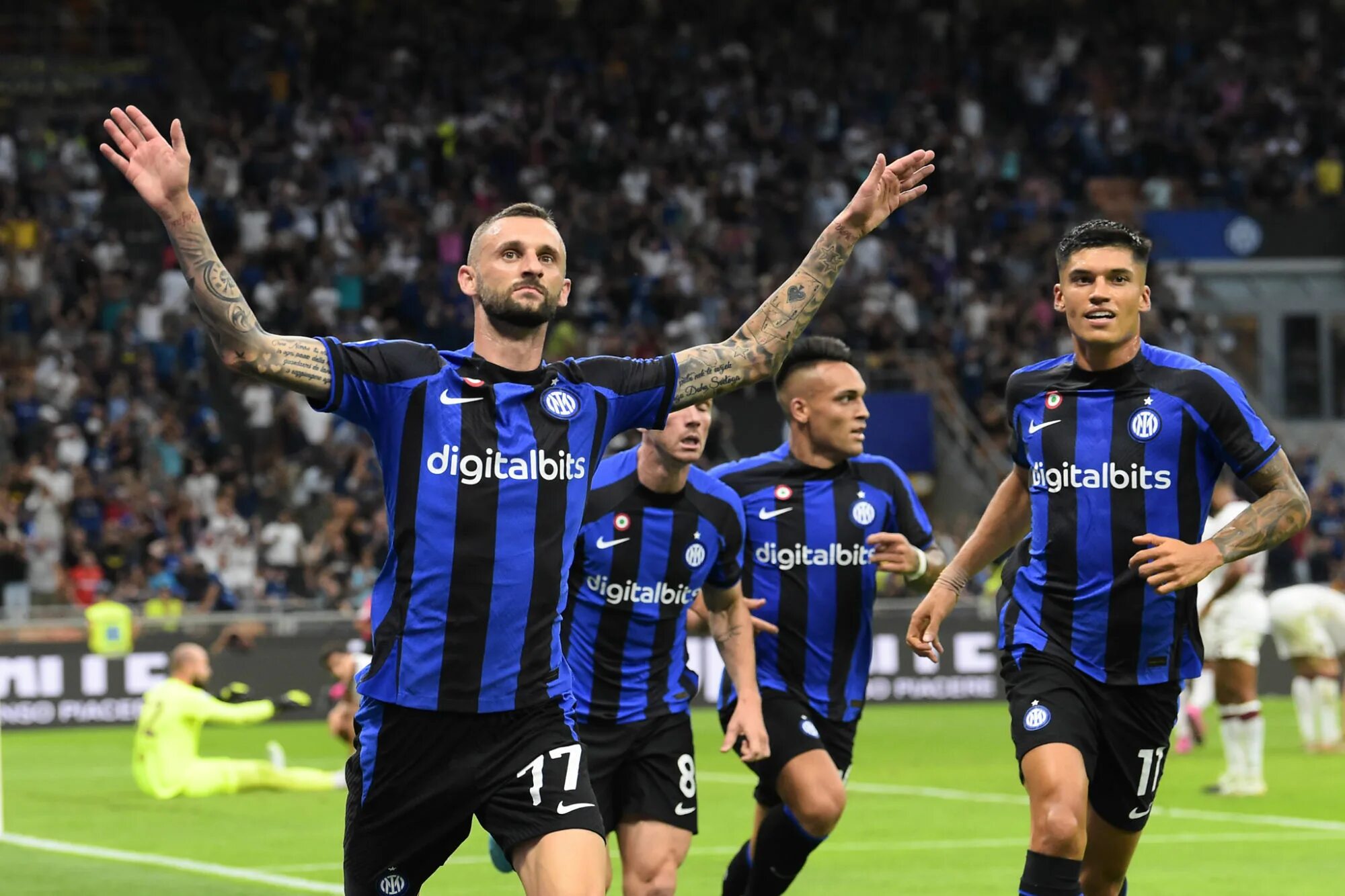 Banner del Campionato Mondiale per Club FIFA con i colori dell'Inter