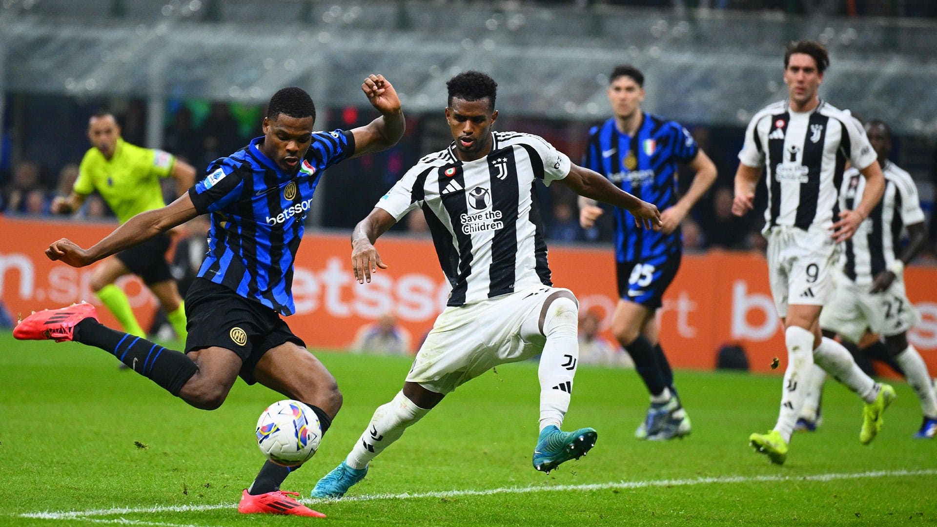 Azione saliente della partita Inter vs Juventus