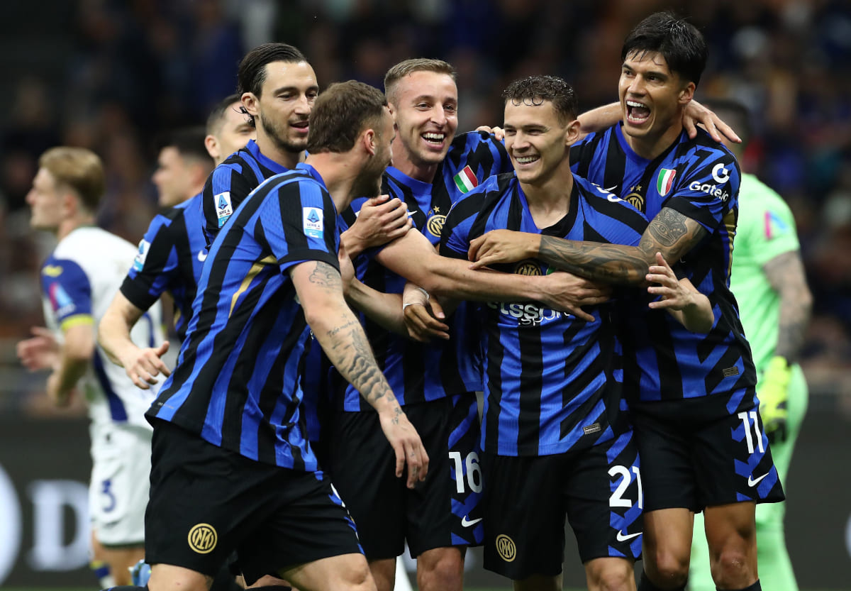Inter festeggia la vittoria del Mondiale per Club 2010